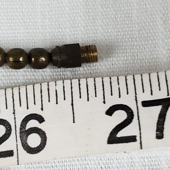 Vintage Unique Brass Metal Large Ornate Beading Necklace - Picture 12 of 14
